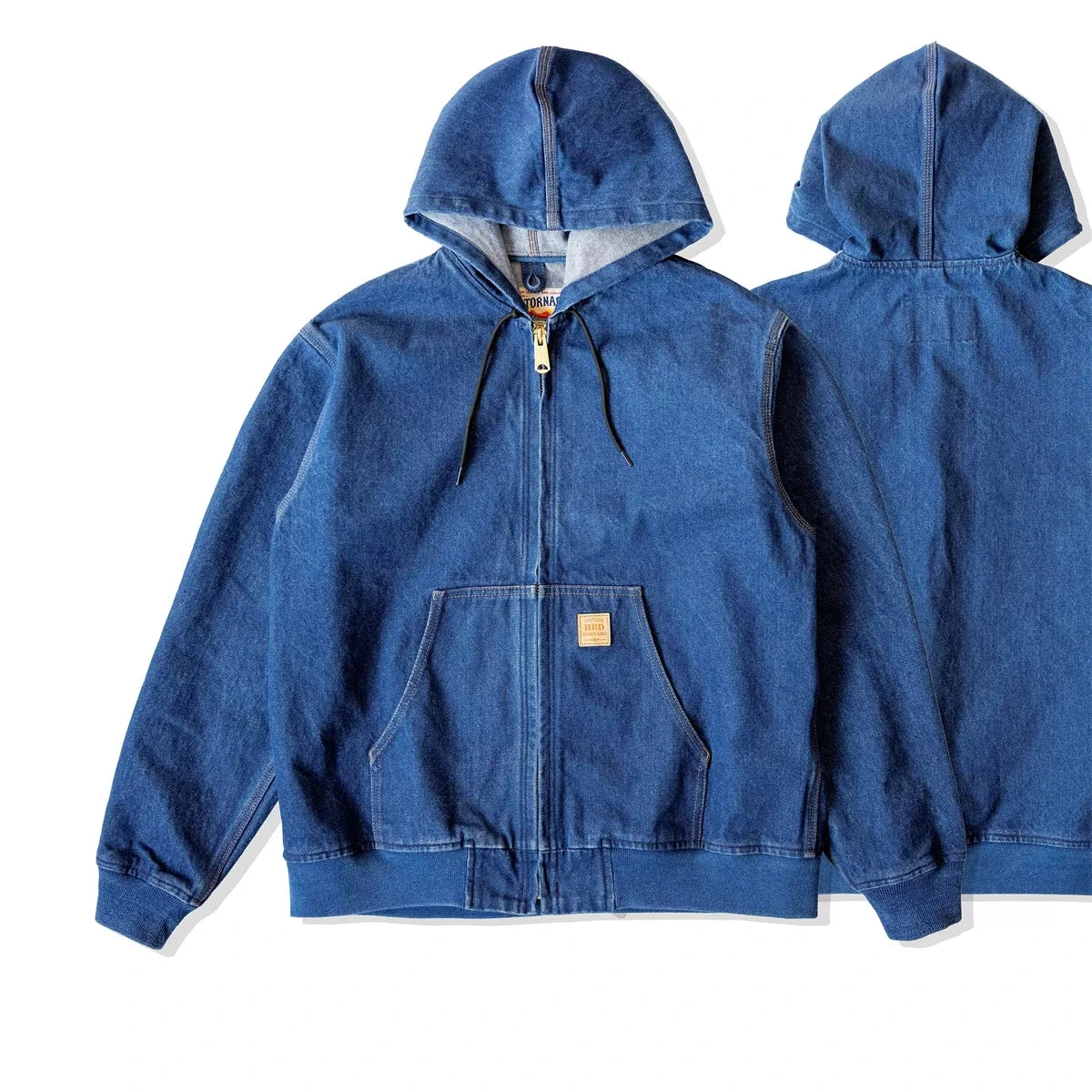 Hooded Denim Active Jacket