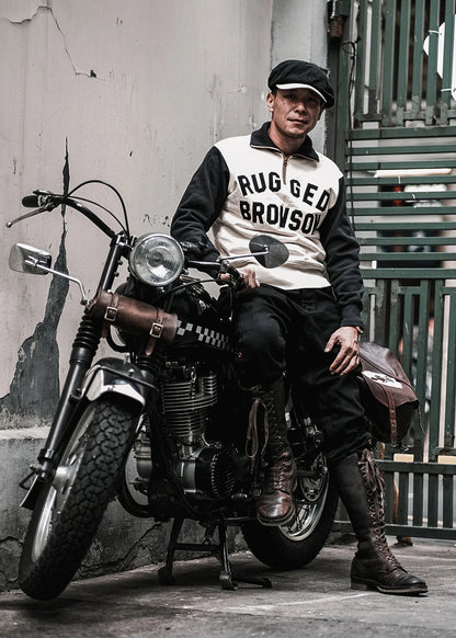 Black Motorcycle Breeches