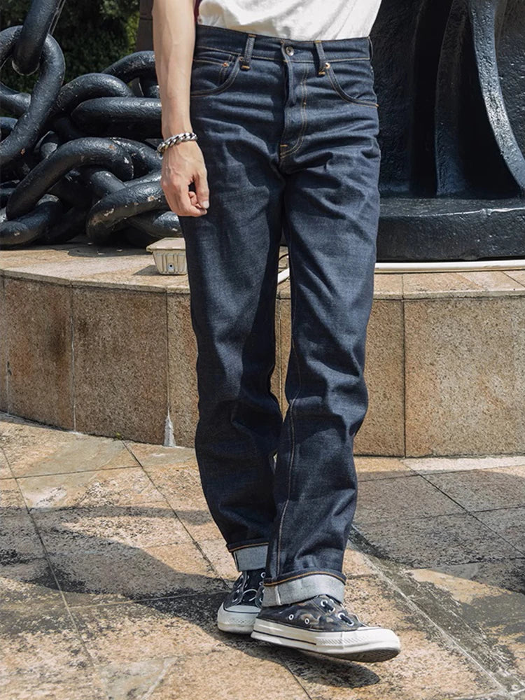 Dark Blue Slim Selvedge Jeans