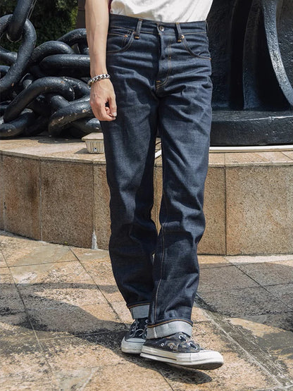 Dark Blue Slim Selvedge Jeans
