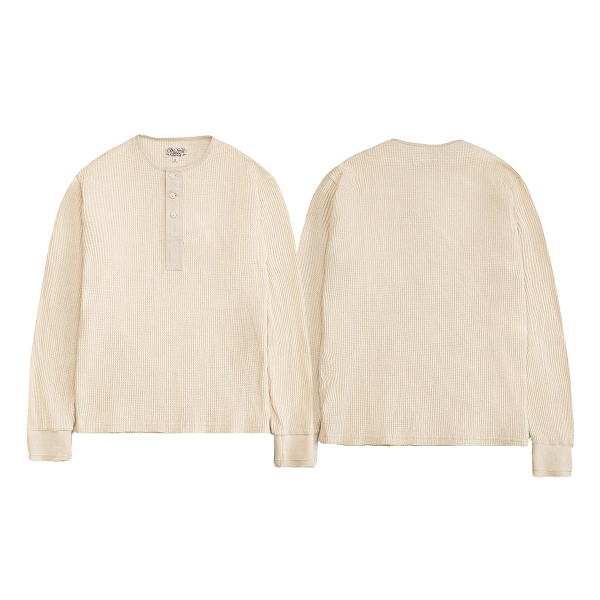 Waffle Long Sleeve Henley