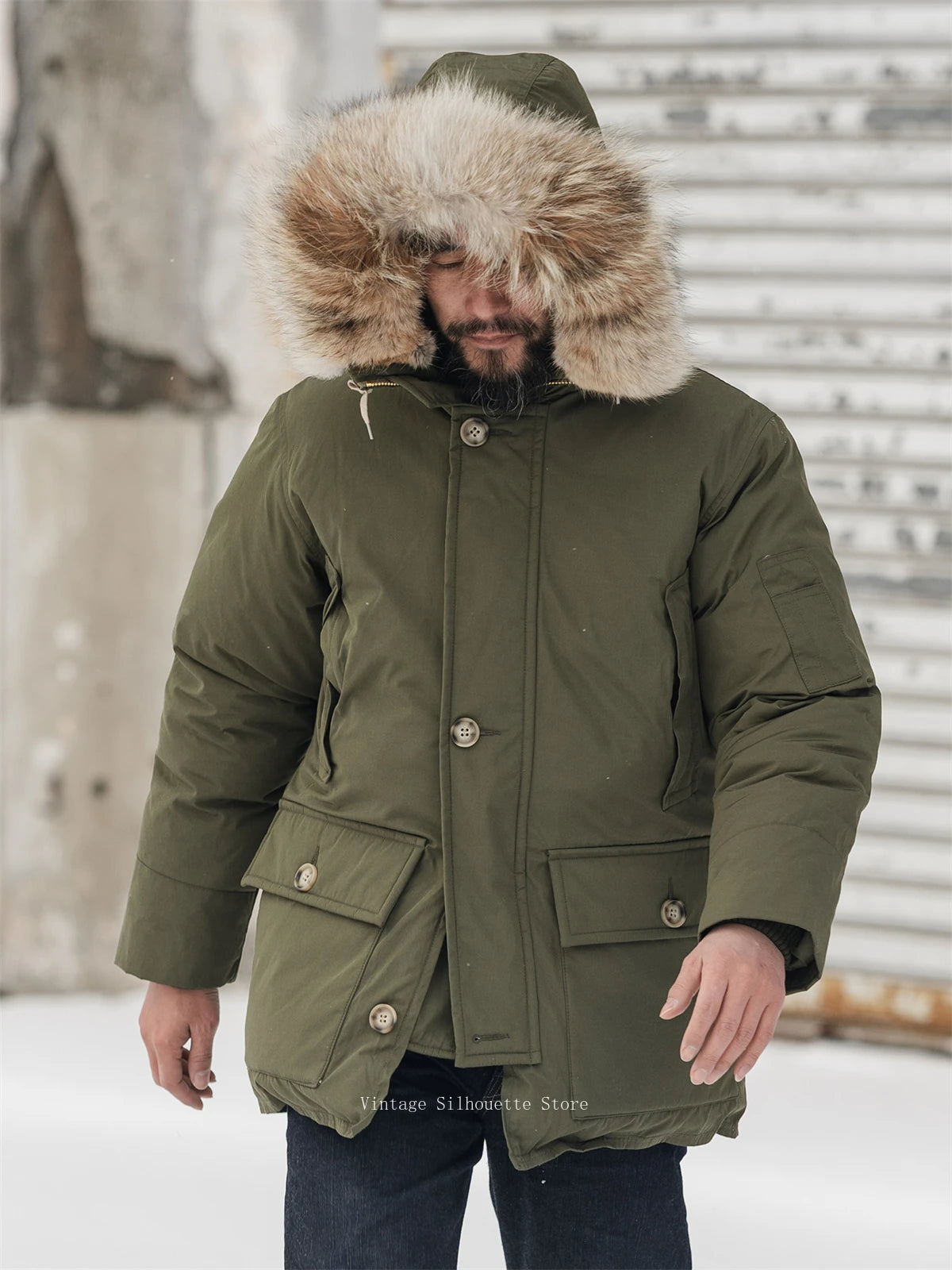 Fur Collar Polar Down Parka