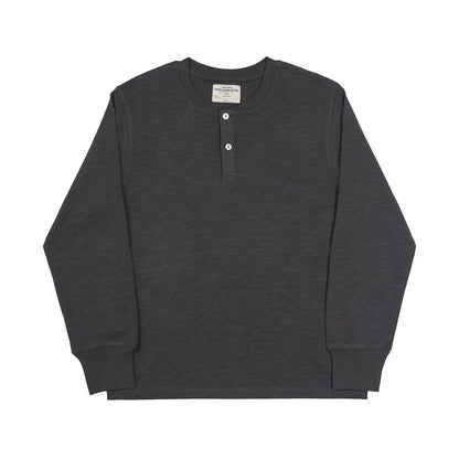 Slub Cotton Henley Shirt