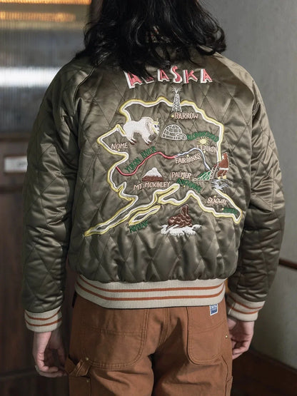Reversible Alaska Quilted Bomber Jacket