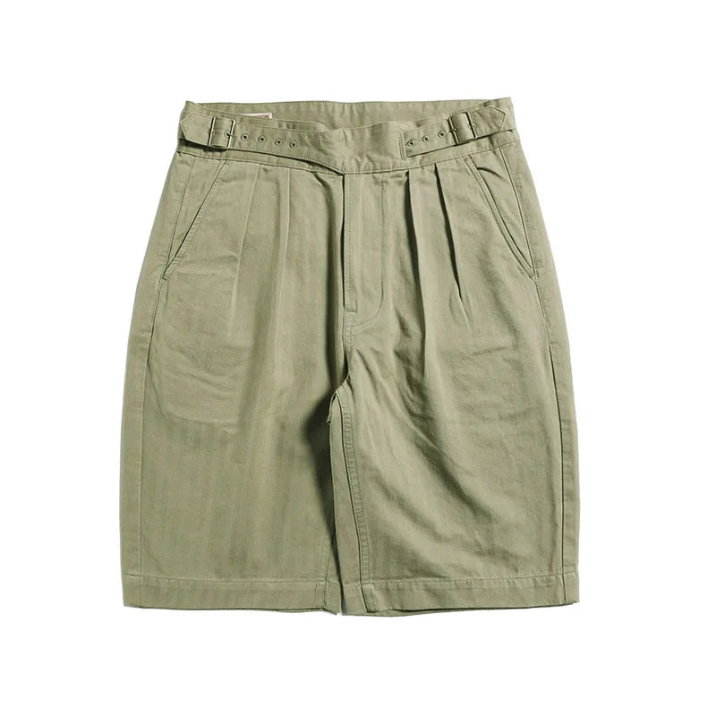Adjustable Waist Gurkha Shorts