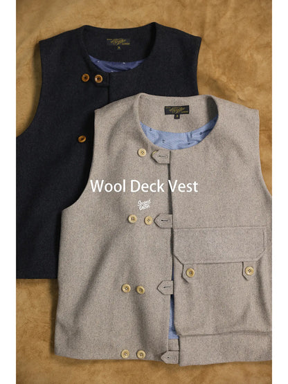 Anchor Print Deck Vest