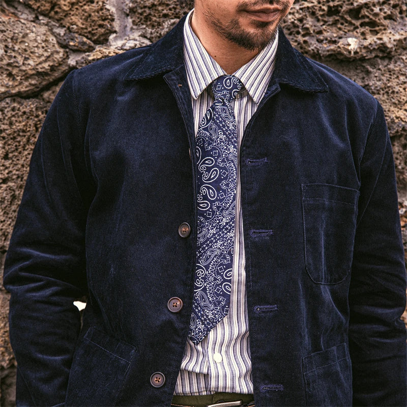 Indigo Corduroy Work Jacket
