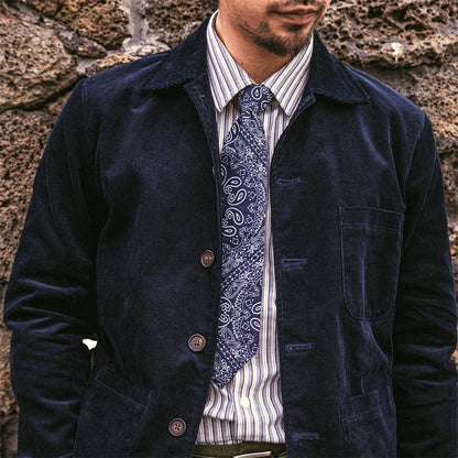 Indigo Corduroy Work Jacket