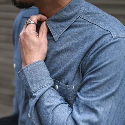 Light Blue Chambray Shirt
