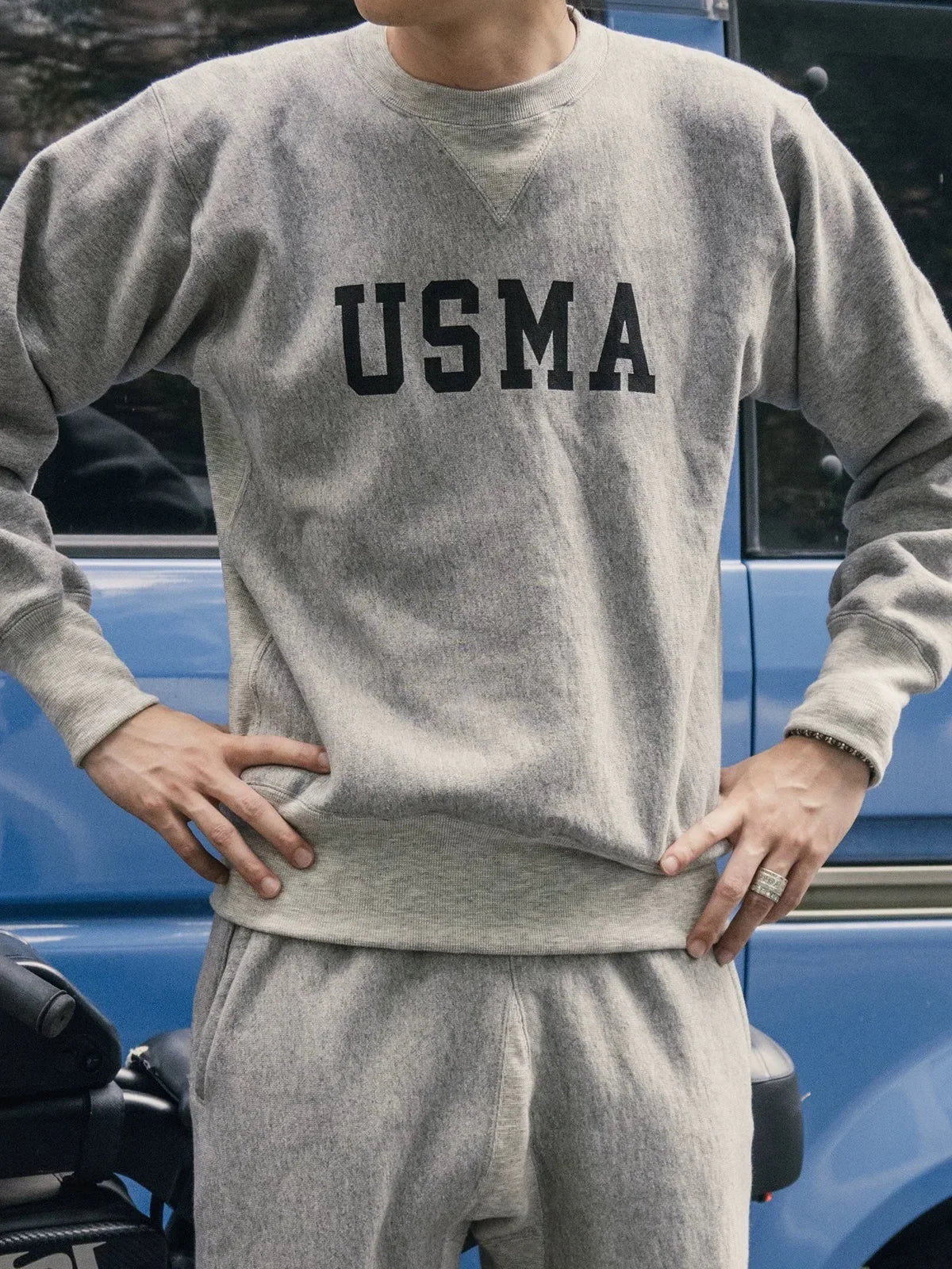 Gray USMA Crew Sweatshirt