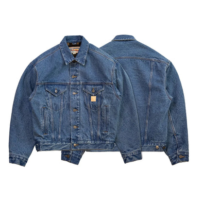 Blanket Lined Denim Trucker Jacket