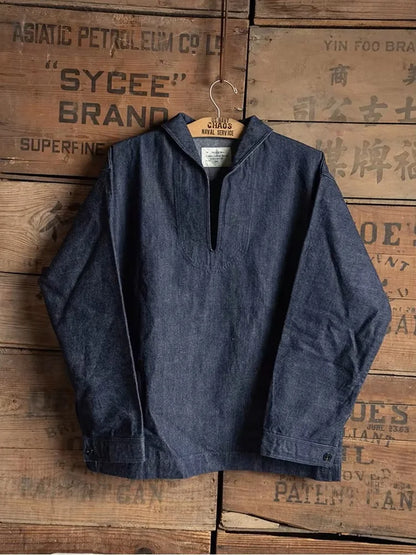 Selvedge Denim Pullover Jacket