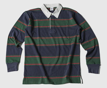 Striped Long Sleeve Polo Shirt