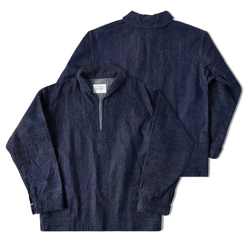 Selvedge Denim Pullover Jacket