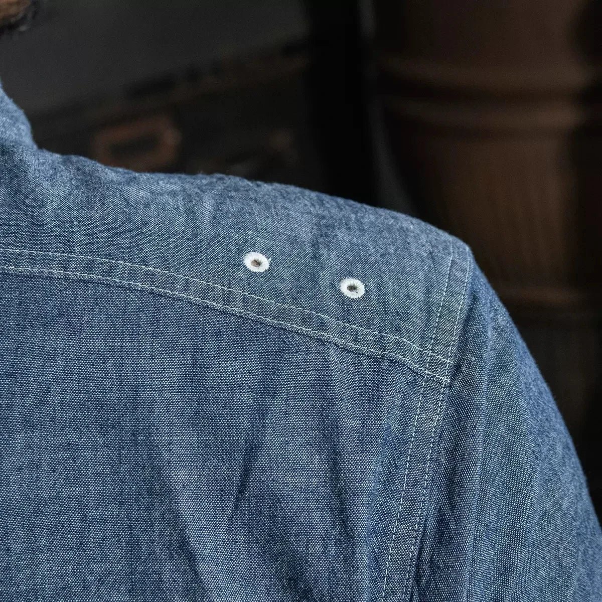 Cigarette Pocket Chambray Shirt