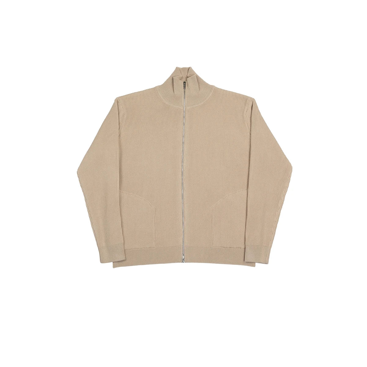 Zip Wool Blend Cardigan