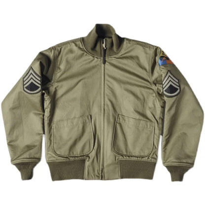Patched Wool Lined Tanker Jacket