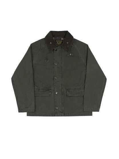 Corduroy Collar Safari Jacket