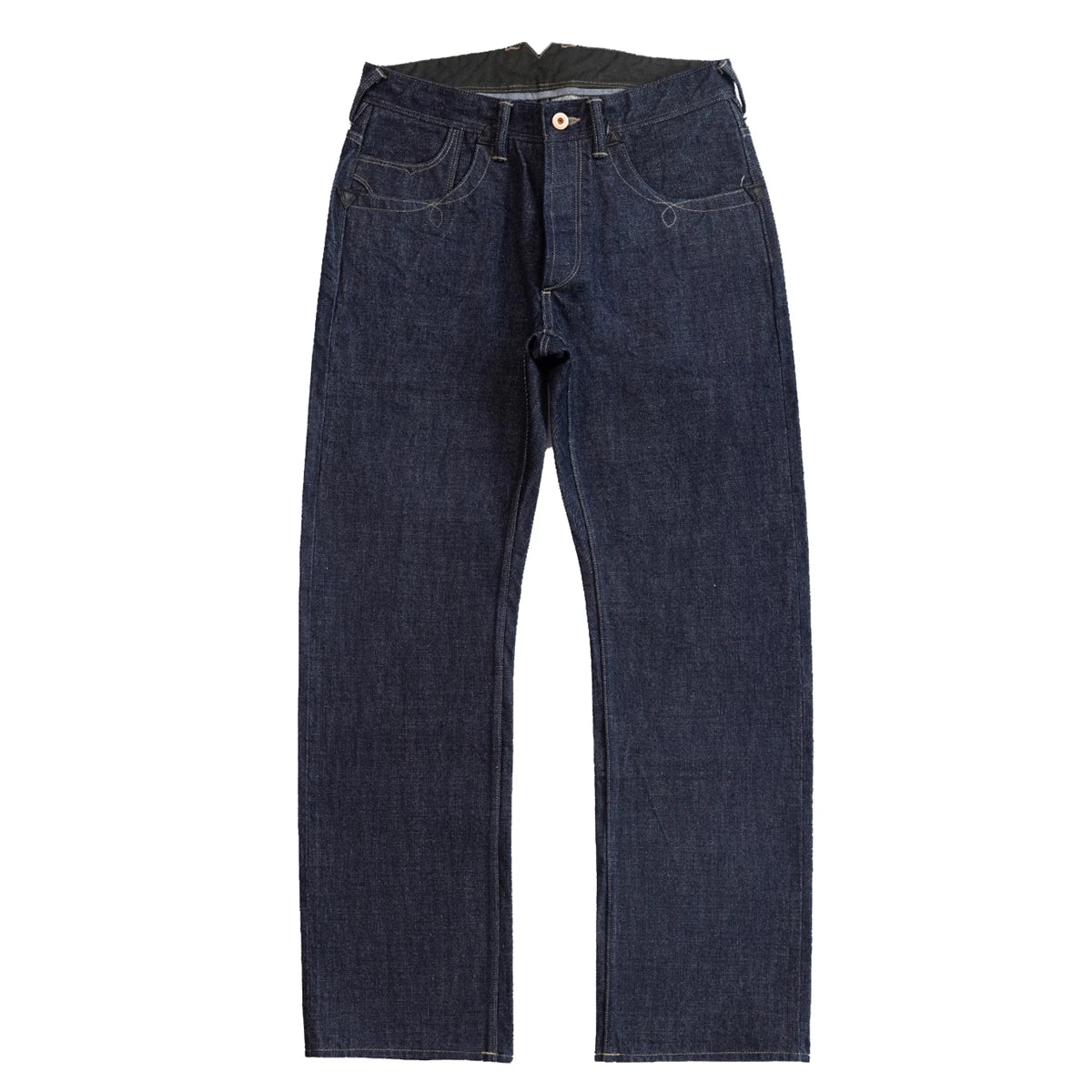 Cinch Back Indigo Selvedge Jeans