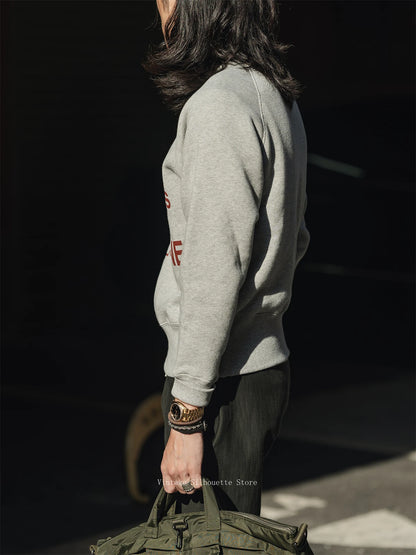 Bulldog Graphic Raglan Sweatshirt