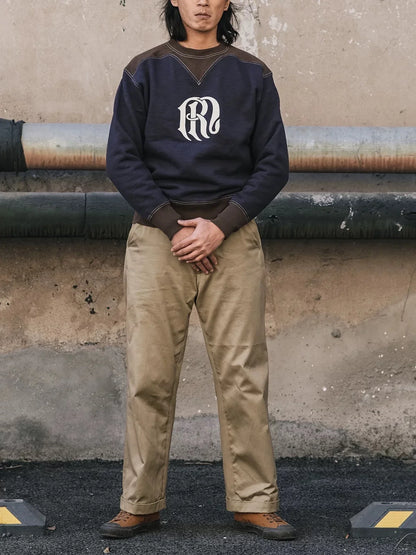 Two Tone V Insert Sweatshirt