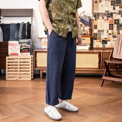 Linen Pleated Casual Trousers