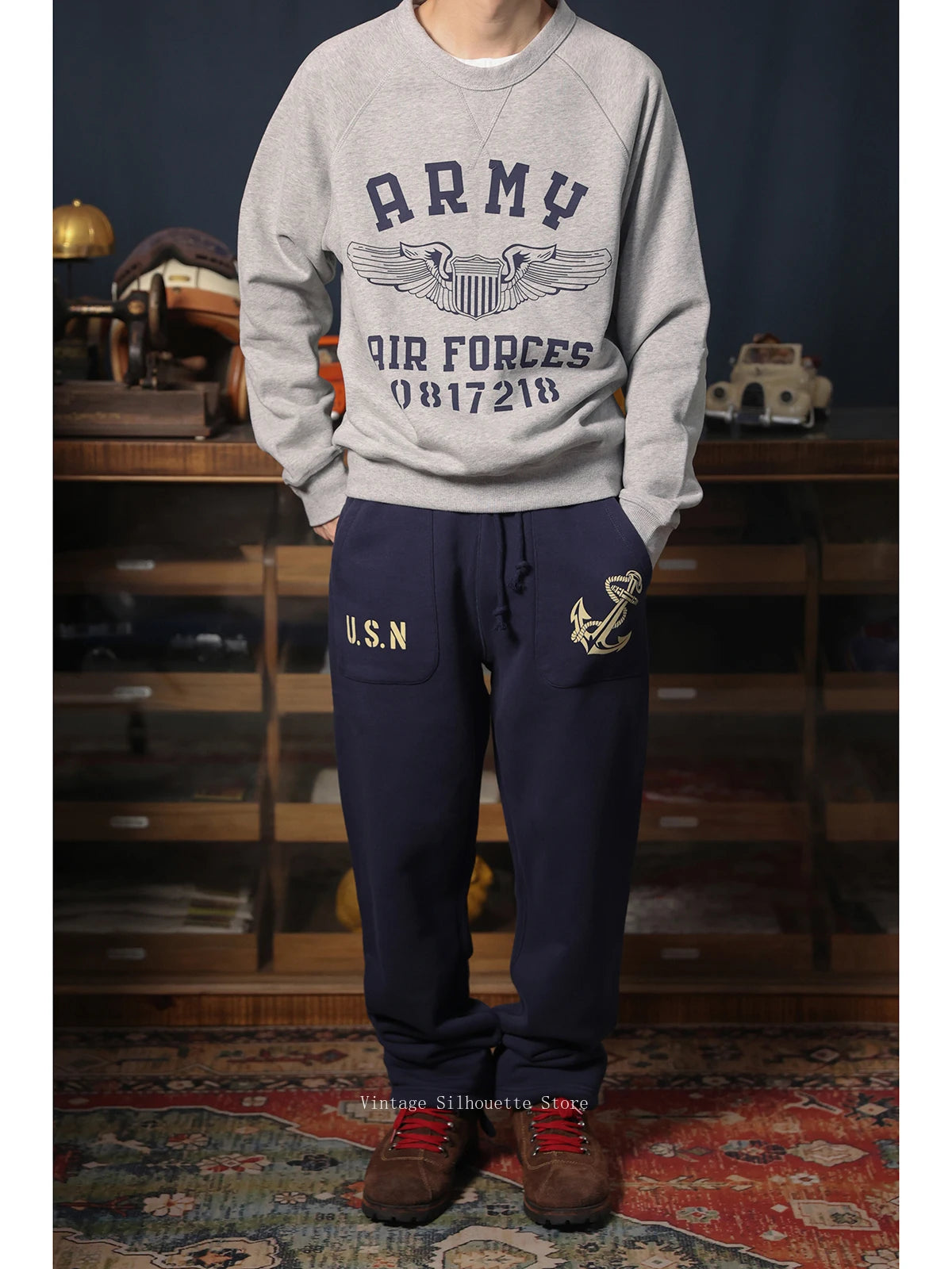 USAAF Graphic Crewneck Sweatshirt