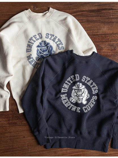 USMC Bulldog Fleece Sweatshirt