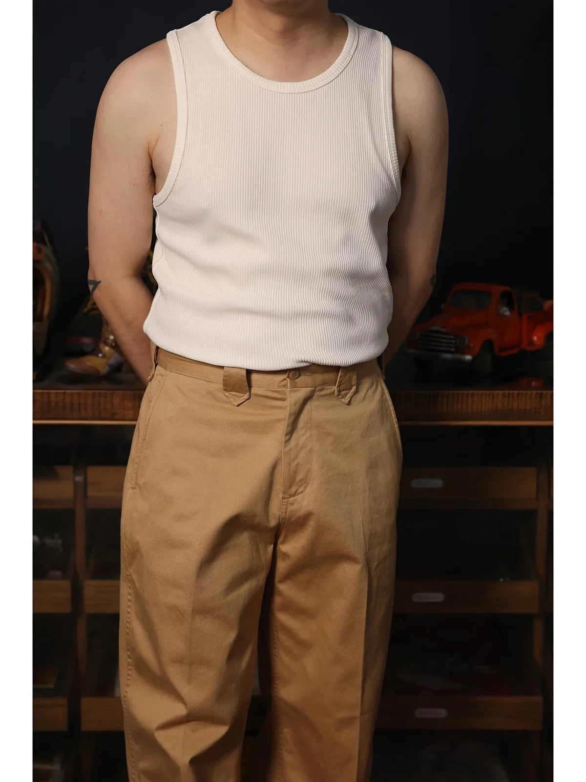 Ribbed Cotton Tank Top