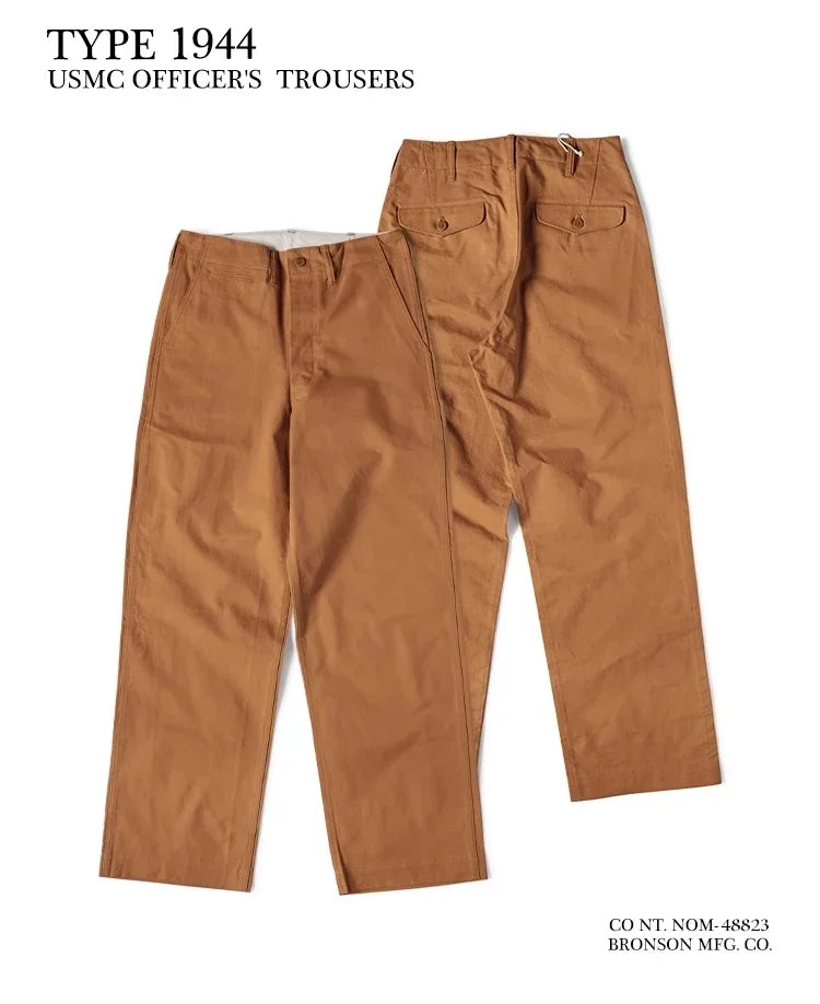High Waist Chino Trousers