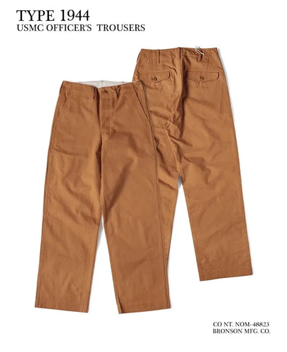 High Waist Chino Trousers