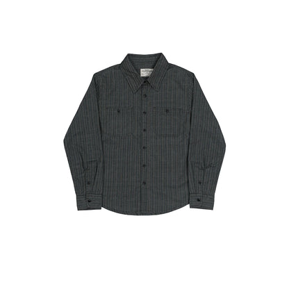 Striped Cotton Work Shirt