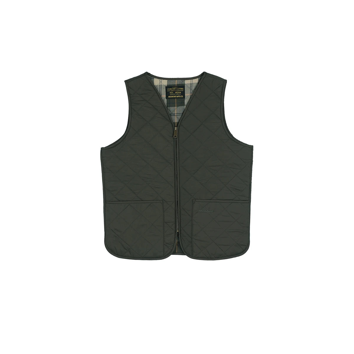 Zip Up Quilted Outdoor Vest