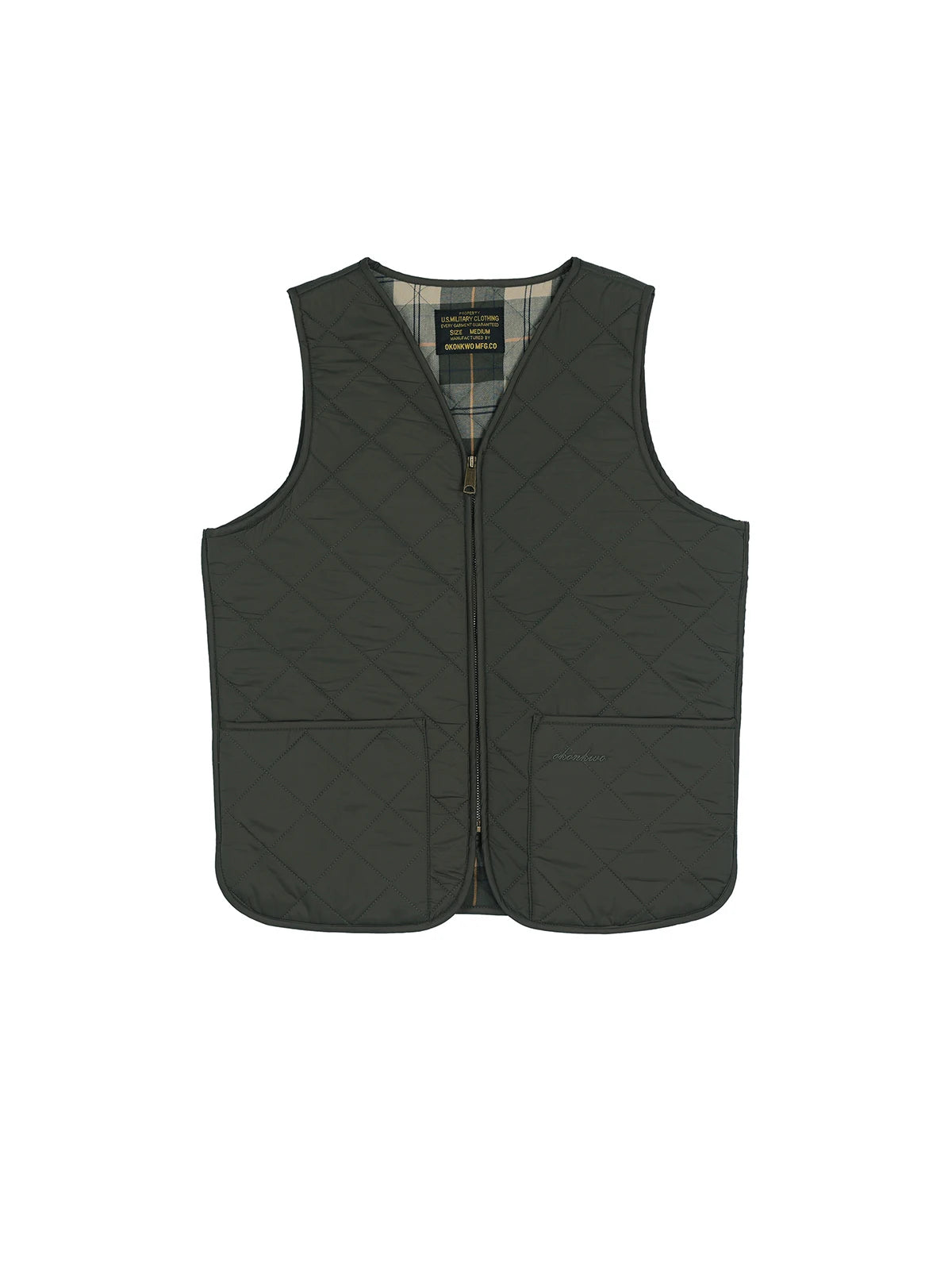 Zip Up Quilted Outdoor Vest