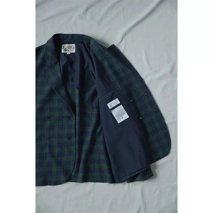 Plaid Double Breasted Blazer