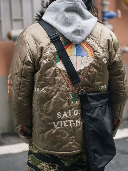 Quilted Embroidered Tour Jacket