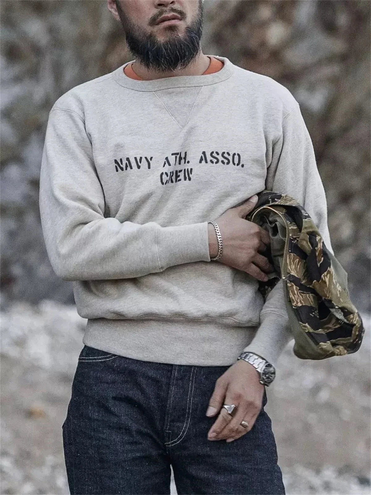 Double V Cotton Sweatshirt