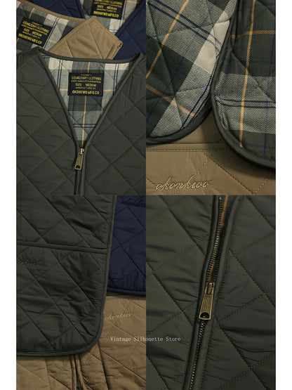 Zip Up Quilted Outdoor Vest
