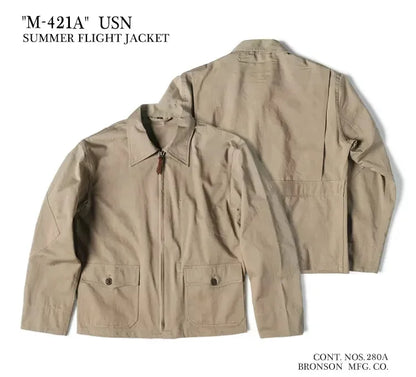 Cotton Twill Flight Jacket
