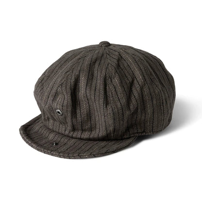 Striped Eight Panel Newsboy Cap