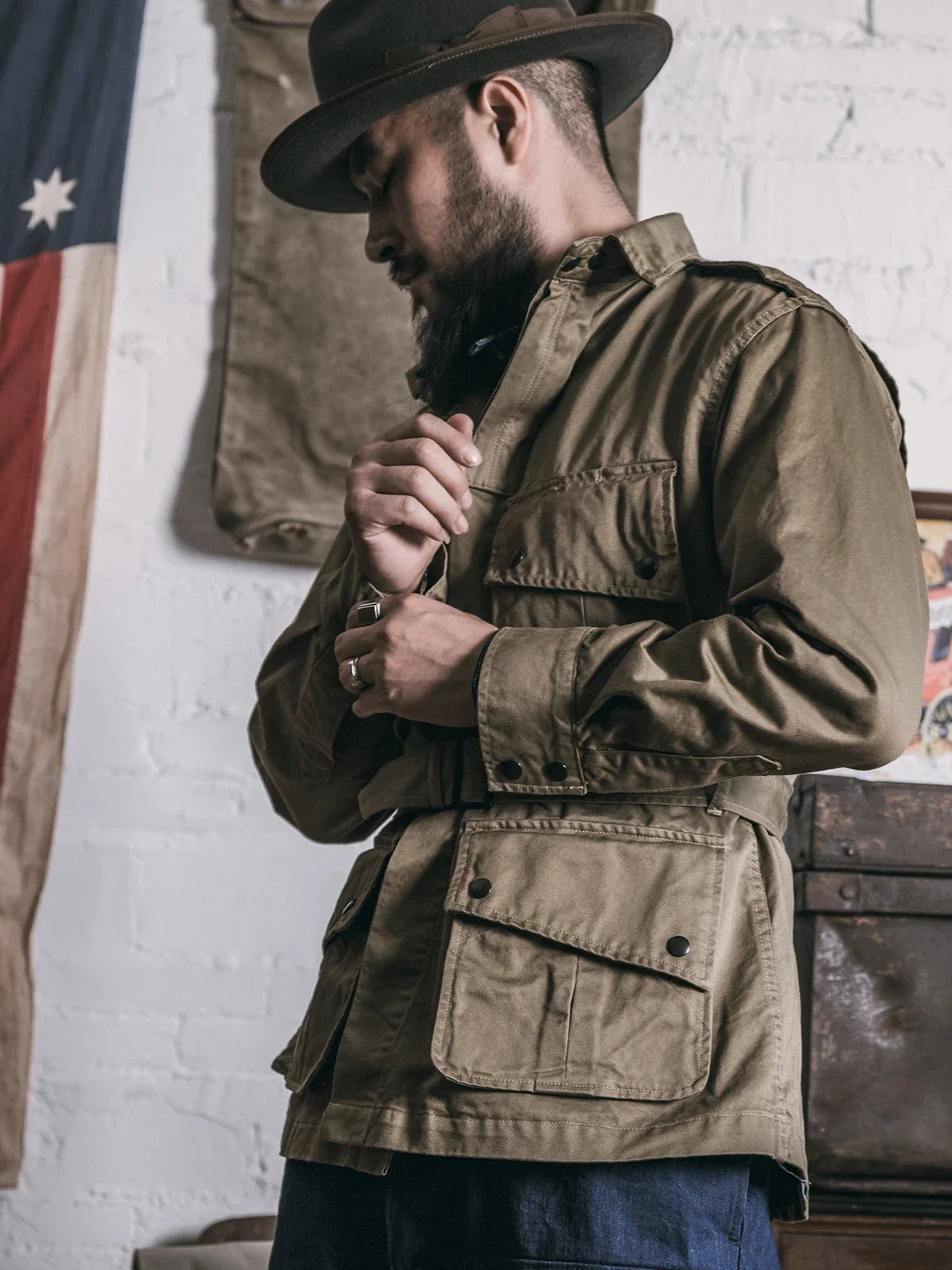 Belted Paratrooper Jump Jacket