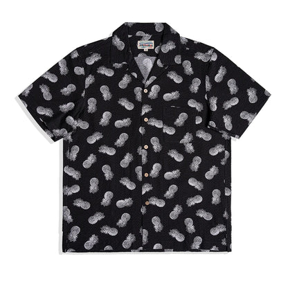 Pineapple Seersucker Hawaiian Shirt