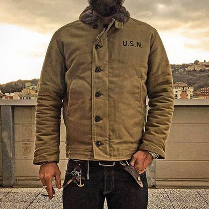 Sherpa Lined Deck Jacket