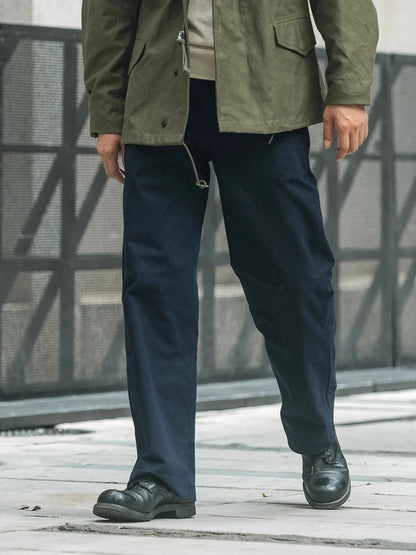 High Waist Chino Trousers