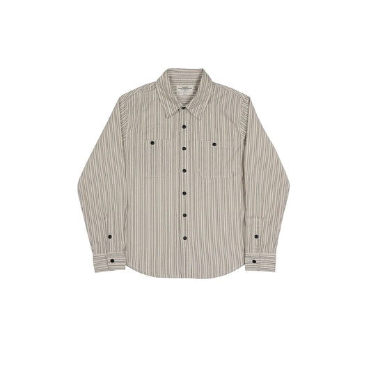 Striped Cotton Work Shirt