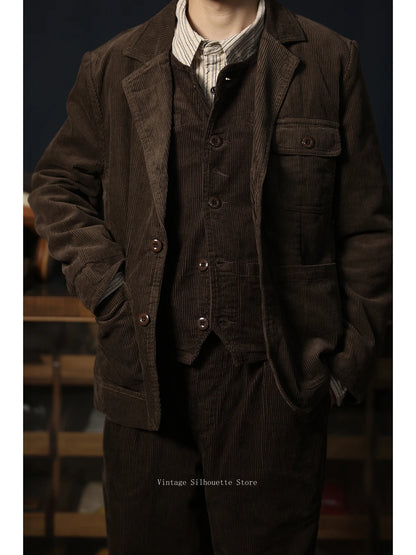 Corduroy Work Blazer Jacket
