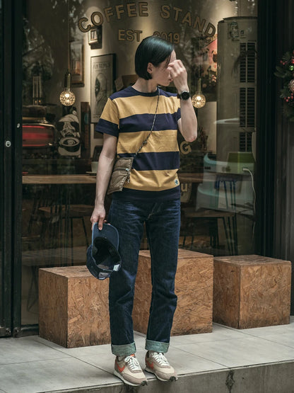 Heavyweight Stripe Border Tee