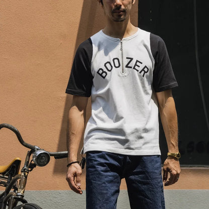Quarter Zip Boozer Tee