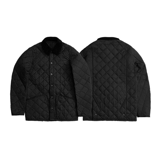 Corduroy Collar Quilted Jacket