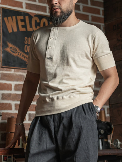 Side Placket Henley Tee